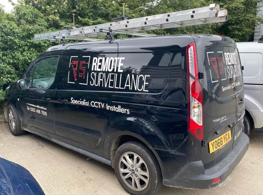 A Remote Surveillance branded engineering van